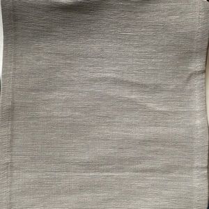 Almost new Crate and Barrel table runner gray 14”x90”